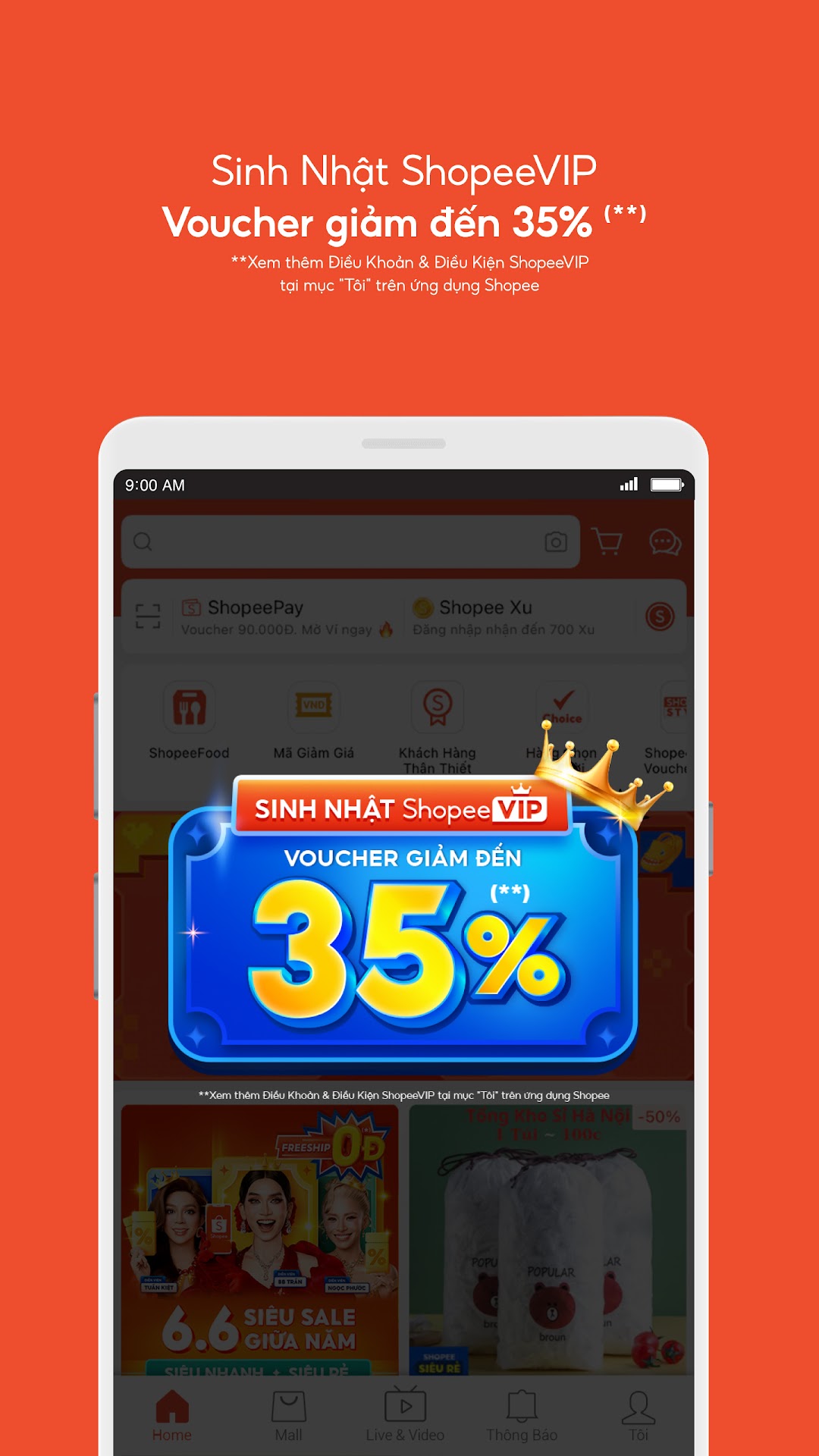 Shopee 6.6 Đại Tiệc Giữa Năm mod apk screenshot 4