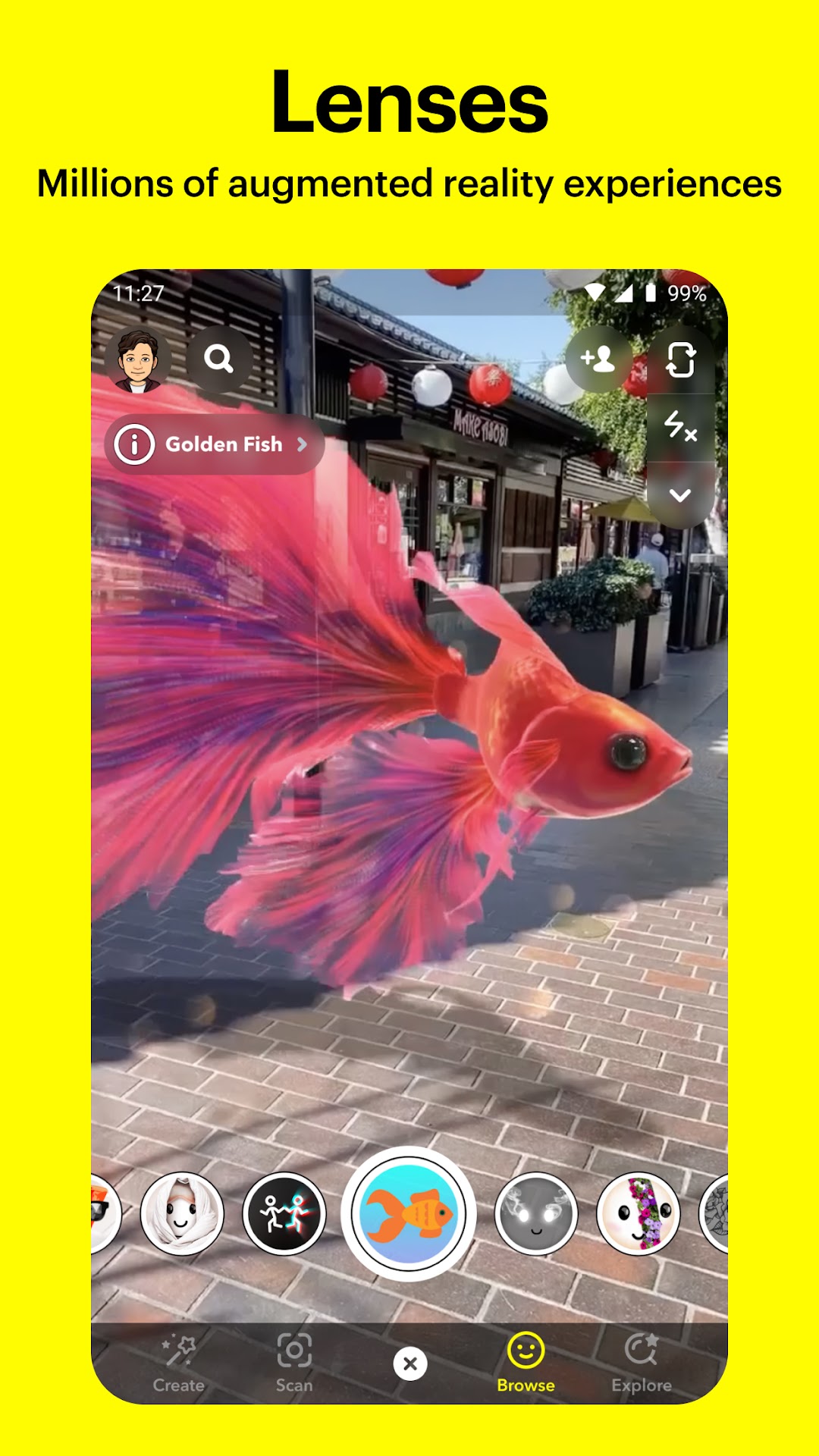 Snapchat mod apk screenshot 3