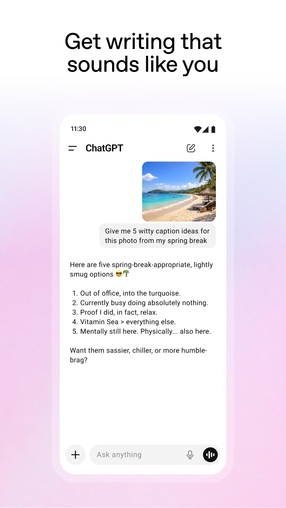 ChatGPT mod apk screenshot 4
