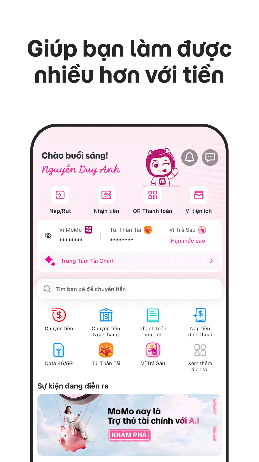 MoMo-Trợ Thủ Tài Chính với AI mod apk screenshot 2
